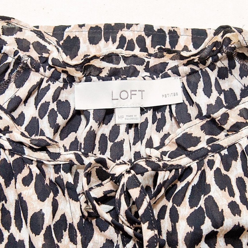 LOFT Cheetah Print Top  - Picture 4 of 7